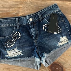 Guess Denim Cut Off Shorts with Bling ☀️Summertime Fun ☀️